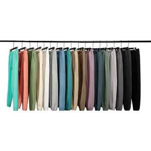 Pantalones de chándal para correr de lana acampanada holgados personalizados para hombre, pantalones y pantalones de pierna recta de algodón con lavado ácido de rizo francés 2025 - Product Image 2