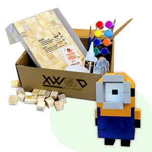 Kit de artesanía de madera hecho a mano personalizado de fábrica de Vietnam suministro OEM figurita decorativa artesanías de madera cajas de madera carteles de pared - Product Image 2