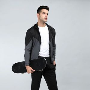 ชุดวอร์มผู้ชายมีฮู้ดสีบล็อก-ใส่สบายและมีสไตล์-เหมาะสำหรับชุดลำลองและการผจญภัยกลางแจ้ง - Product Image 3