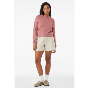 Bella Canvas 7511 FEMME CLASSIC RAS DU COU Mi-long SWEATSHIRT doux, chaud éponge polaire Pull à capuche pour femme - Product Image 6