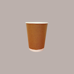 100 pcs BT42 gobelets en papier thermique 12oz 420ml verres jetables marron naturel - Product Image 4