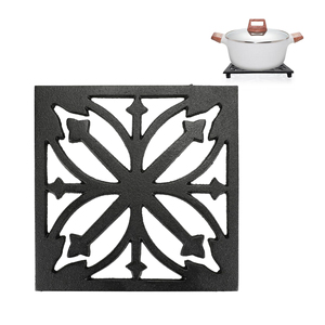 Excellent Design Metallic Rectangle Metal <b>Trivets</b> Table Mat Sets Desktop Black Cast Iron <b>Trivet</b> for Heating Pot Cake Stand Avail - Product Image 3
