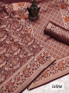 Meilleure vente Couleur élégante Taux de gros Dernier concepteur pur doux Kanjivaram Tissu Soie Saree contemporain - Product Image 2