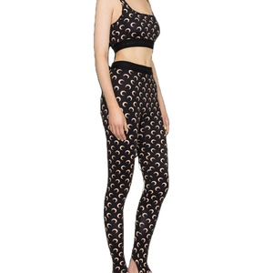 Mallas de algodón 100% transpirables de cintura media para mujer 100% Spandex Casual personalizado de cintura alta para mujer mallas de moda para mujer - Product Image 2