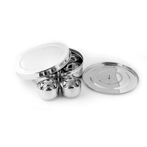 Récipient à épices en acier inoxydable de vendeur chaud avec 2 couvercles tailles personnalisées et logo meilleur prix - Product Image 4