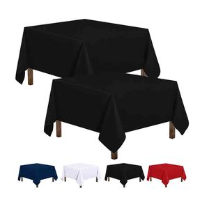 Fourniture directe d'usine pas cher bordeaux rouge nappe rectangulaire en tissu satiné nappe en satin tissu pour banquet de mariage d'hôtel - Product Image 4