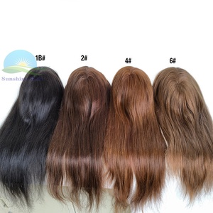 Peluca <span class=keywords><strong>de</strong></span> encaje suizo <span class=keywords><strong>para</strong></span> mujer, tupé australiano <span class=keywords><strong>de</strong></span> PU <span class=keywords><strong>para</strong></span> mujer, <span class=keywords><strong>prótesis</strong></span> <span class=keywords><strong>de</strong></span> cabello <span class=keywords><strong>de</strong></span> repuesto, <span class=keywords><strong>pelo</strong></span> chino, Topper largo - Product Image 6