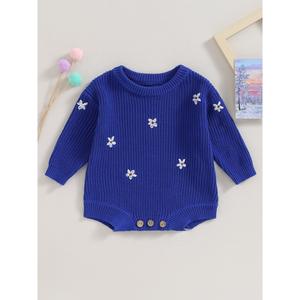 High Quality <b>Baby</b> <b>Flannel</b> Fleece Romper Soft Infant Winter Bodysuit Casual ODM Newborn Sleepwear From High Quality Supplier - Product Image 5
