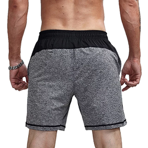 Short de gymnastique de compression personnalisé de la meilleure qualité pour hommes, confortable, en maille de coton et de nylon, pour l'entraînement sportif, vêtements solides. - Product Image 5