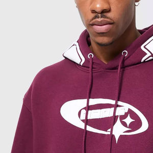 Precio al por mayor algodón mezclado hombres de gran tamaño Puff impresión Sudadera con capucha logotipo personalizado 3D Puff impresión sudaderas con capucha para hombres - Product Image 5