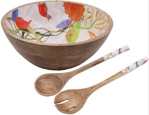 Premium Quality Acacia Wood Bowl with <b>Wooden</b> Spoon for <b>Kitchen</b> <b>Accessories</b> Economically Priced by Indian Exporters - Product Image 6