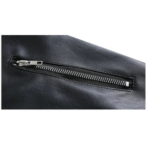 Logo personnalisé veste universitaire bleu clair pour hommes brodé Camouflage manches en cuir noir Couple pour collège Baseball Letterman - Product Image 5