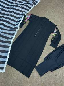 HERMOSO TRABAJO BORDADO FANTASÍA KURTI-FONDO CON FANCY DUPATTA - Product Image 3