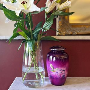 Urne funéraire pour colibris pour cendres commémoratives avec couvercle sécurisé, design personnalisé, vente en gros à bas prix, pot funéraire - Product Image 4