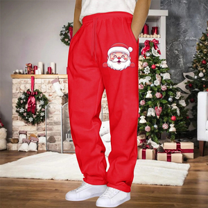 Nouveaux hommes Polyester hiver Joggers noël pantalons de survêtement conception chaud vacances Style noël pantalons de survêtement tenue - Product Image 5