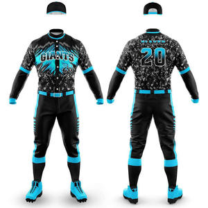 2025 à 2026 nouveau maillot de Baseball américain en gros cousu uniformes de Softball noirs pour hommes - Product Image 2