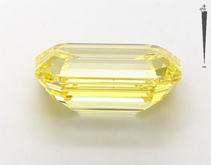 1,51 CT a diamantes cultivados en laboratorio amarillo corte esmeralda HPHT CVD diamantes amarillos sueltos corte esmeralda a la venta - Product Image 2