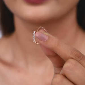 Pendientes de diamantes milagrosos de oro rosa Accesorio de joyería elegante y lujoso - Product Image 2