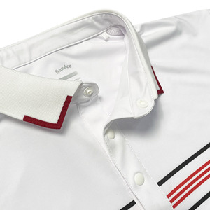 Camiseta atlética para Polo para hombre, logotipo personalizado, secado rápido, absorbe la humedad, poliéster elástico de cuatro vías, manga corta, estampado deportivo - Product Image 3