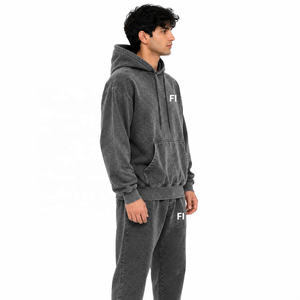 Nouvelle Collection 2026 – Ensemble Survêtement Respirant Effet Délavé 100% Coton – Sweats à Capuche et Sweat-shirts de Haute Qualité – Fournisseur OEM/ODM de Polaires Hiver - Product Image 2