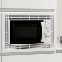 Emuca 600mm 600x400mm Modelo 8061515 Marco de Plástico Blanco para Horno Microondas Fabricado en España para Muebles de Cocina