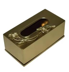 Premium Quality Durable Customized Logo Metal Napkin <b>Tissue</b> Box Holder <b>for</b> Hotel, <b>Wedding</b> Tableware Decoration Hot Selling - Product Image 1