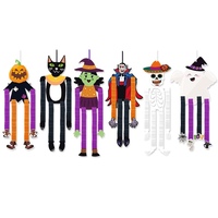 Décorations suspendues en nid d'abeille pour Halloween : Sorcière, vampire, chat noir, citrouille, fantôme, squelette pour la décoration de fête d'Halloween