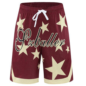 Short de course d'été pour hommes, couleur unie, motif de vagues, short de gym respirant, pantalon de jogging grande taille. - Product Image 3