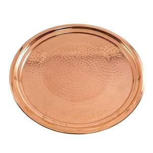 Elegante Bandeja de Servicio de Cobre para Regalo, Regalo de Boda, Bandeja de Servicio de Cobre, Regalo Festivo, Juego de Bandejas de Servicio de Cobre a Bajo Precio - Product Image 4