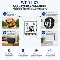 Module GNSS multi-constellations compact à faible consommation WT-11-XY avec UART NMEA0183