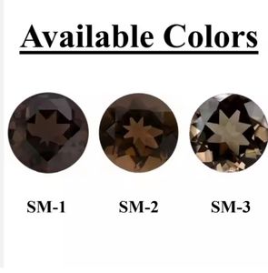 9mm Rond Brillant Coupe Naturel SMOKY QUARTZ Prix de gros Usine Haute Qualité Facettes Pierres Précieuses en Vrac COLLECTION ENTIÈRE - Product Image 2