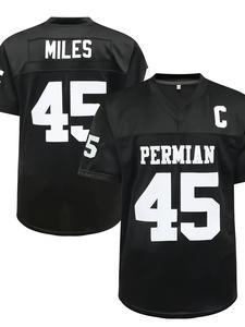 เสื้อเจอร์ซีย์ฟุตบอลใส่ได้ทั้งชายและหญิงเสื้อเจอร์ซีย์ฟุตบอลแห้งเร็วป้องกันรังสียูวีระบายอากาศได้ไซส์ใหญ่พิมพ์ลายดิจิตอลขนาดพลัสไซส์อเมริกันฟุตบอล - Product Image 2