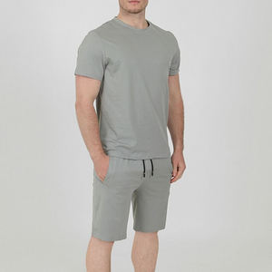 Conjunto de camiseta y pantalones cortos de gran tamaño de verano personalizado para hombre, Conjunto de camiseta y camisetas, conjuntos de camiseta y pantalones cortos lisos para hombre - Product Image 1