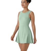 Conjunto Deportivo de Tenis de 2 Piezas para Mujer, Transpirable, de Secado Rápido, Anti-UV, Falda y Top para Verano, Fitness, Running y Práctica Deportiva