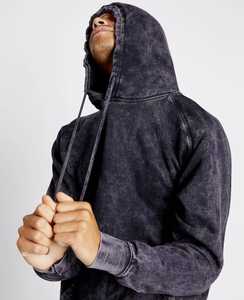 Sudadera con Capucha Gruesa Lavada al Ácido, Personalizable, Lisa, Gruesa, Estilo Urbano, Sudadera Extra Grande Vintage Lavada para Hombre - Product Image 3