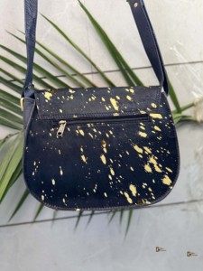 กระเป๋าถือหนังแท้สไตล์ตะวันตกทำด้วยมือสไตล์ยิปซีโบโฮวินเทจ - Product Image 3