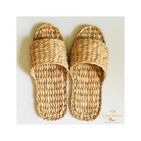 Sandalias de cuña para mujer VIETCHOICE Phoebe Peep Toe, ligeras, beige, de jacinto de agua vintage, para primavera/verano, para exteriores