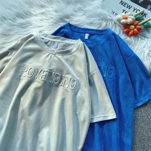 เสื้อปักลายนูนผ้าฝ้ายสำหรับผู้ชายเสื้อ100% พิมพ์ลายตัวละครแบบยั่งยืนเป็นมิตรกับสิ่งแวดล้อม - Product Image 1