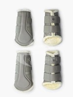 Bottes de protection pour chevaux Costa Sports, toutes saisons, couleur bordeaux, confortables, personnalisables en couleur et logo, pour usage équestre
