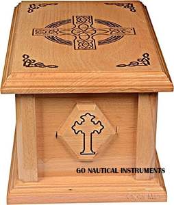 โกศไม้สำหรับสัตว์เลี้ยงขนาดใหญ่สำหรับผู้ใหญ่โกศไม้โกศไม้แกะสลักสำหรับสัตว์เลี้ยง - Product Image 3