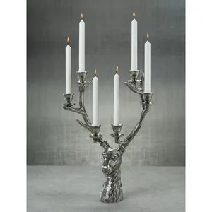 Rustic Farmhouse Metal Handmade <b>Square</b> Candle Holder <b>Kitchen</b> Dining <b>Table</b> Home Decoration Christmas Export Zahid Exports - Product Image 1
