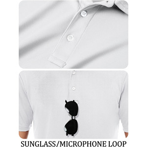 Polos de golf para hombre personalizables, logotipo bordado, tejido de punto informal liso en blanco, venta al por mayor, polos de manga corta para hombre - Product Image 4