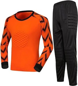Conjunto de Uniforme de Portero de Fútbol Profesional, Jersey Acolchado de Manga Larga y Pantalones, Equipo de Entrenamiento de Fútbol con Absorción de Impactos - Product Image 5
