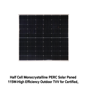 Panneau solaire monocristallin PERC demi-cellule 115W - Haute efficacité, certifié TUV pour l'extérieur - Product Image 2