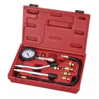 Probador de Compresión de Gasolina (9 Piezas) - Metal+Plástico, Marca Gamela, Certificado ISO, Modelo 59417B, 1 Año de Garantía, Uso en Motores Diésel