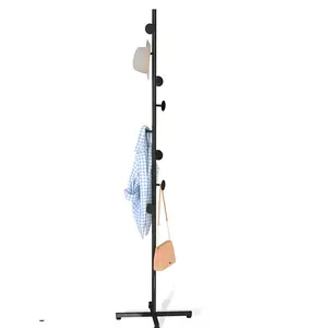 New Arrive Modern Design Corner Decoration Clothes Hanging Metal Coat Stand Home And Hotel Metal Coat Hanger Stand