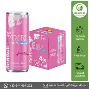 Para RedBull Energy Pink Edition Wild Berry Low-Carb Low-Fat Sugar-Free Box Packaging Ginseng Carbonate Taurine para Power Energy - Product Image 6