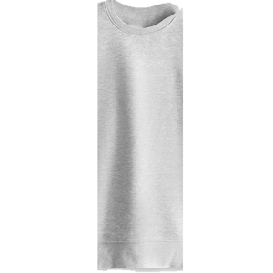 Sudadera Ecológica de Invierno para Mujer, Cuello Redondo, Bordada, Transpirable, de Forro Polar, 340g, Gris, Cortavientos, Poliéster/Algodón - Product Image 3