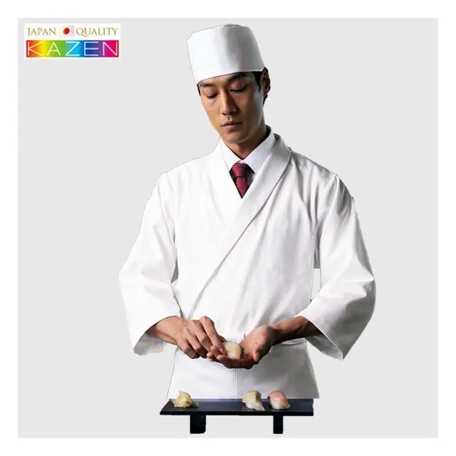 670 Washoku cappotto 472 cappello ovale giapponese cucina chef uniformi