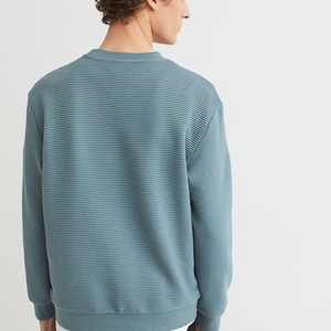 Sweatshirts en coton/polyester à col rond pour hommes, haut de gamme à bas prix, unis, décontractés, vente en gros, avec logo personnalisé pour la revente - Product Image 4